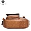 Humerpaul Men Leather Messenger Bag Multifunctional Shoulder Bag Handbag Briefcase Travel Backpack