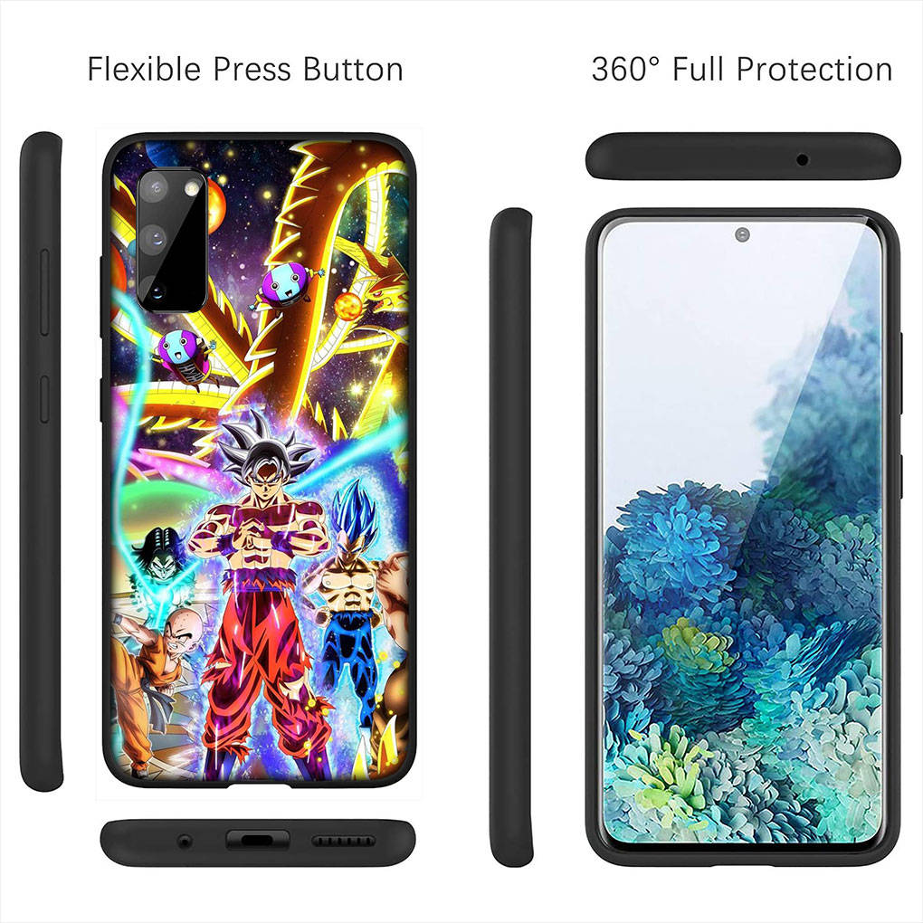 For iPhone 16 15 Xiaomi Redmi Note 14 13 12 11 Pro Max 16e Samsung Galaxy S25 S24 S23 Moto OPPO Huawei Cartoon Goku Dragon Ball DragonBall Phone Case