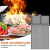 Silicone Grill Mat Heat-Resistant Multi-Slot Tool Organizer for BBQ Grilling Non-Slip Food-Grade Side Shelf Pad with Grease Drip Tray Dishwasher Safe