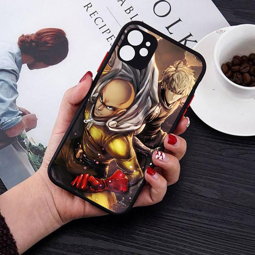 One Punch Man Phone Case For IPhone 14 11 12 13 Mini Pro Max 8 7 Plus X XR XS MAX Translucent Matte Cover