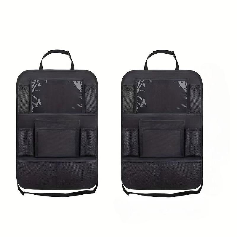 

2Pcs Car Seat Back Storage Bag with 10 Compartments, Mesh Pockets for Daily Items & Books, Universal for All Cars and SUVs