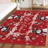Snowflake Christmas Tree Carpet Living Room Decor Sofa Rug Bedroom Bedside Rug Kitchen Dining Table Mat FloorMat Christmas Decor