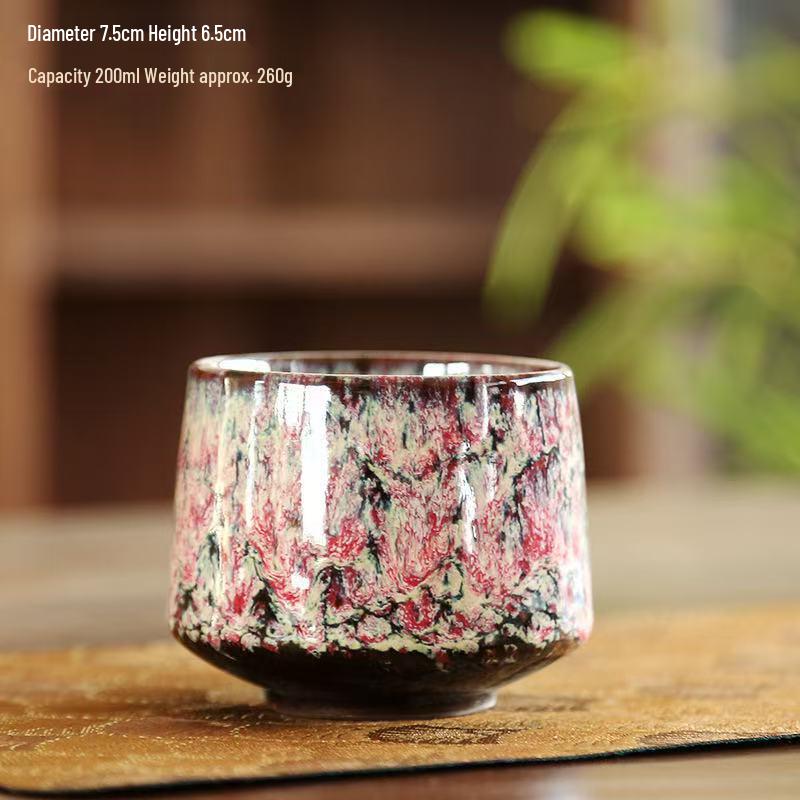 Retro Coarse Pottery Ceramic Coffee and Tea Cup for Home Use