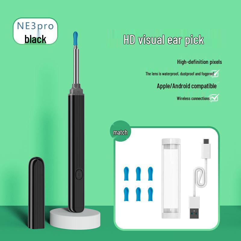 Kabelloses HD Ohrreinigungsgerät mit Smartphone-Kompatibilität
