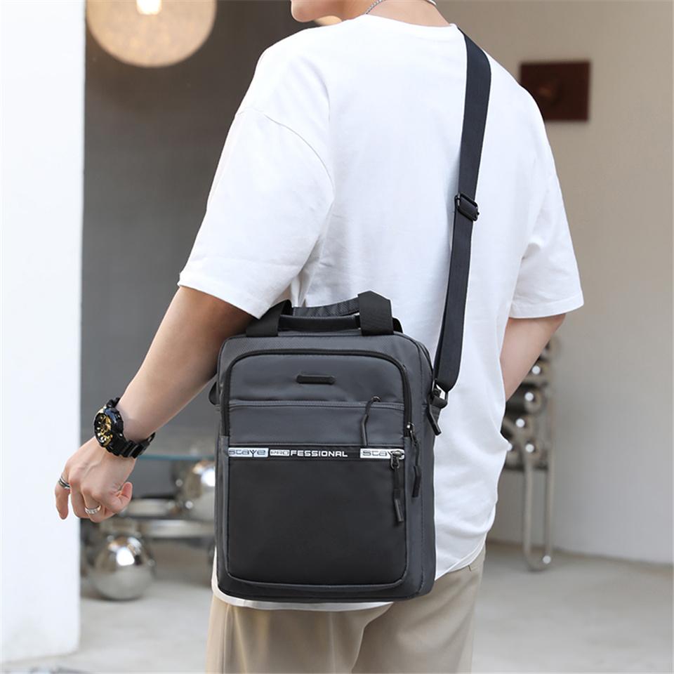 Men's Bags Light Oxford Shoulder Bag Casual Crossbody Bags Waterproof Business Top-handle bag for men