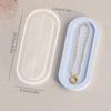 Oval Tray Coaster Mold Epoxy Resin Mold  Plate Dish Cup Mat Silicone Mould  Crafts Jewelry Holder Organizers Molds