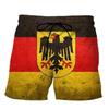 Boxing Muay Thai Shorts Germany National Flag Eagle 3D Print Fighting Training Unisex Men Women Quick Dry Fitness Gym Sport Workout Casual Streetwear
