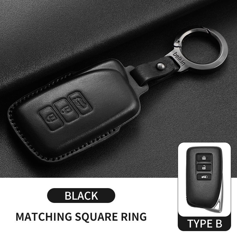 Top Layer Leather Car Key Case Cove Fob for Lexus NX GS RX IS ES GX LX RC 200 250 350 LS 450H 300H Car Keychain Accessories