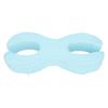 Face Down Pillow Blue Ergonomic Anti Face Crushing Soft Memory Foam Deep Sleeping Pillow for Side Sl