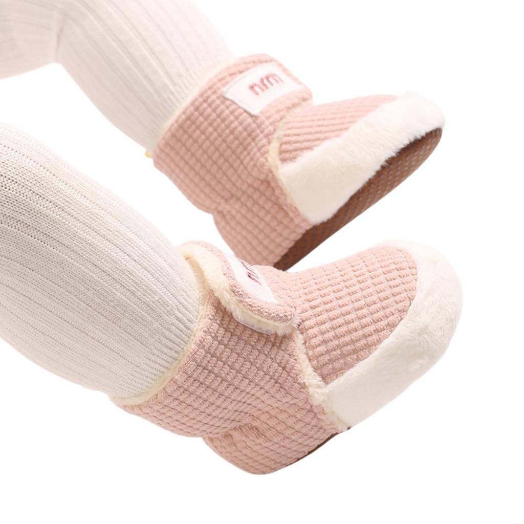 Thick Warm -Lined Cotton Baby Walking Shoes for Boys and Girls
