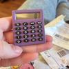 Mini Calculator Battery Accuracy Portable 8-Digit Powered High Display Student Calculator Office Supplies