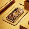 Golden vintage flowers phone case glass s26 ultra case s25 ultra case for Samsung Galaxy S26 S25 S24 S23 S22 FE Ultra Plus