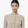 Lacoste Women's Cable Crew Neck Cardigan AF092E-55N02S