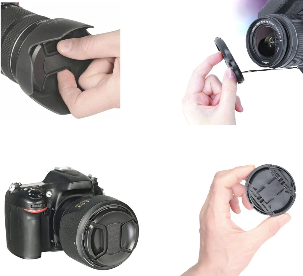 Replacement Lens Cap for and Compact Single Replacement Spare Universal Includes Two 58mm Center Pinches DSLR, Mirrorless, Cameras, Cover, Fit,