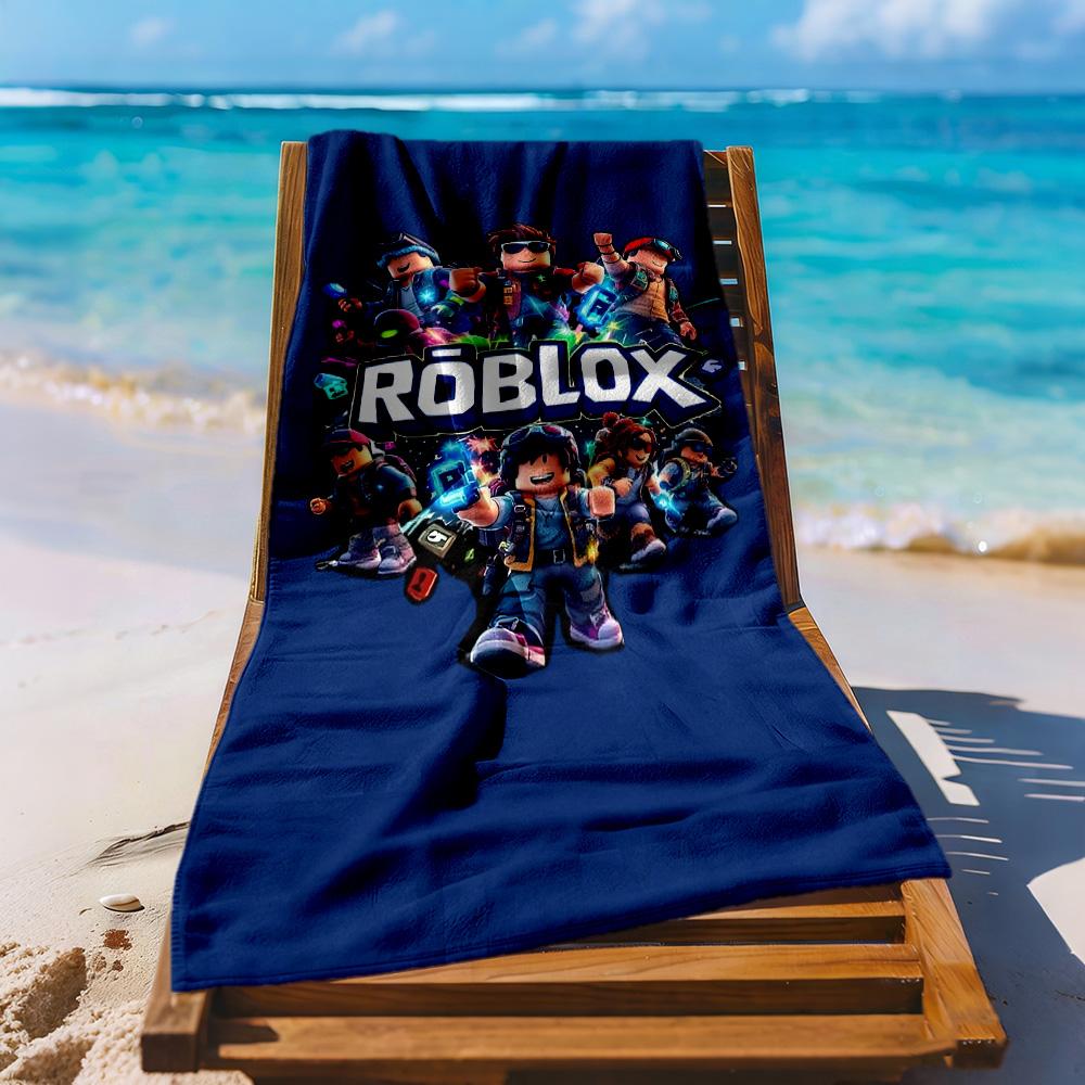 Roblox3 Beach Towel Super Soft Microfiber Quickdry Fabric Comfortable Lightweight