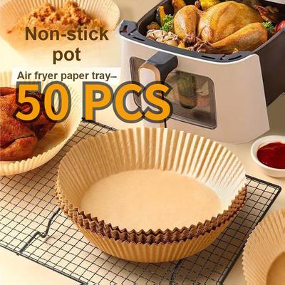 500 Pcs Air Fryer Paper Rolls Baking Parchment Oil Proofing Paper