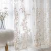 1PC NAPEARL European Style French Luxury Embroidered Sheer Curtain Princess Style White Tulle for Living Room Bedroom and Balcony Window Home Decor