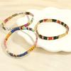 Geometric Type Elastic Bracelet Colorful Stackable Bracelet Fashion Tila Beads Bracelet  Women