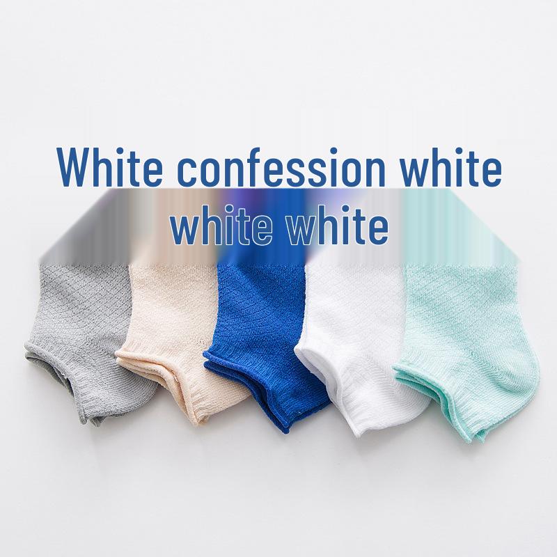 Pure Cotton Ruffled Mesh Crew Socks for Kids - Medium Size Boys & Girls