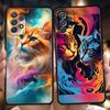CARTOON CAT Phone Case for Samsung Galaxy A15 A14 A25 A54 A34 A51 A71 A72 A73 A32 A52 A52S A11 A21S A31 A41 5G Soft Shell Capas