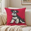 Miniature Schnauzer Pillow Cute Bearded Dog Cushion Cushion Cover Pillowcase Anti-Dustmite Living Room Sofa Decor Cushion Room