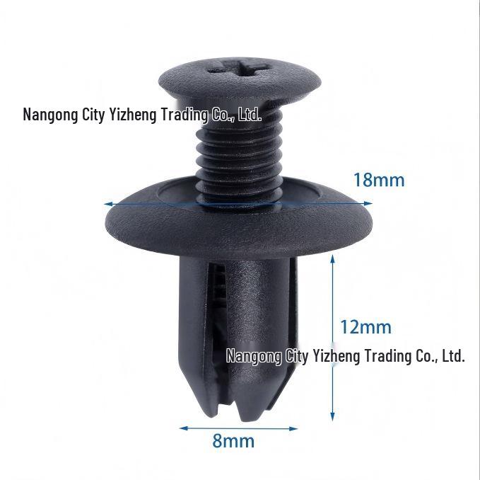 Universal Car Accessories: Plastic Door Panel Mudguard Expansion Clip Standard Size
