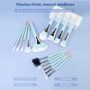 24Pcs Makeup Brushes Set with Fiber Bristles Powder Puff Silicone Face Mask Brushes for Different Makeup Needs
