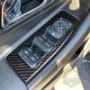 For Ford Taurus 2013- Real Carbon Fiber Stickers Front Door Window Lift Control Panel Car Accessories Interior Decorative