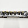 High Performances Fixed Saddles Rosewood Bridge Electric Guitar Bridge Tailpiece with Golden Roller Saddles Easy to Use