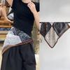 New Korean Version of Old Money Wind Cashew Flower Square Scarf Silk Scarf Women's Spring and Autumn Versatile Printed Scarf Headscarf