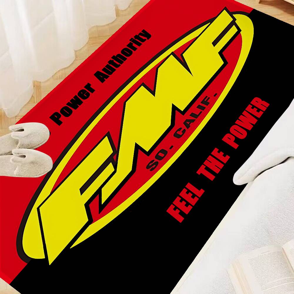 Коврик для коридора с логотипом FMF Racing, моющийся, нескользящий, для гостиной, зоны дивана и кресел, коврик для прихожей, коврик для кухни
