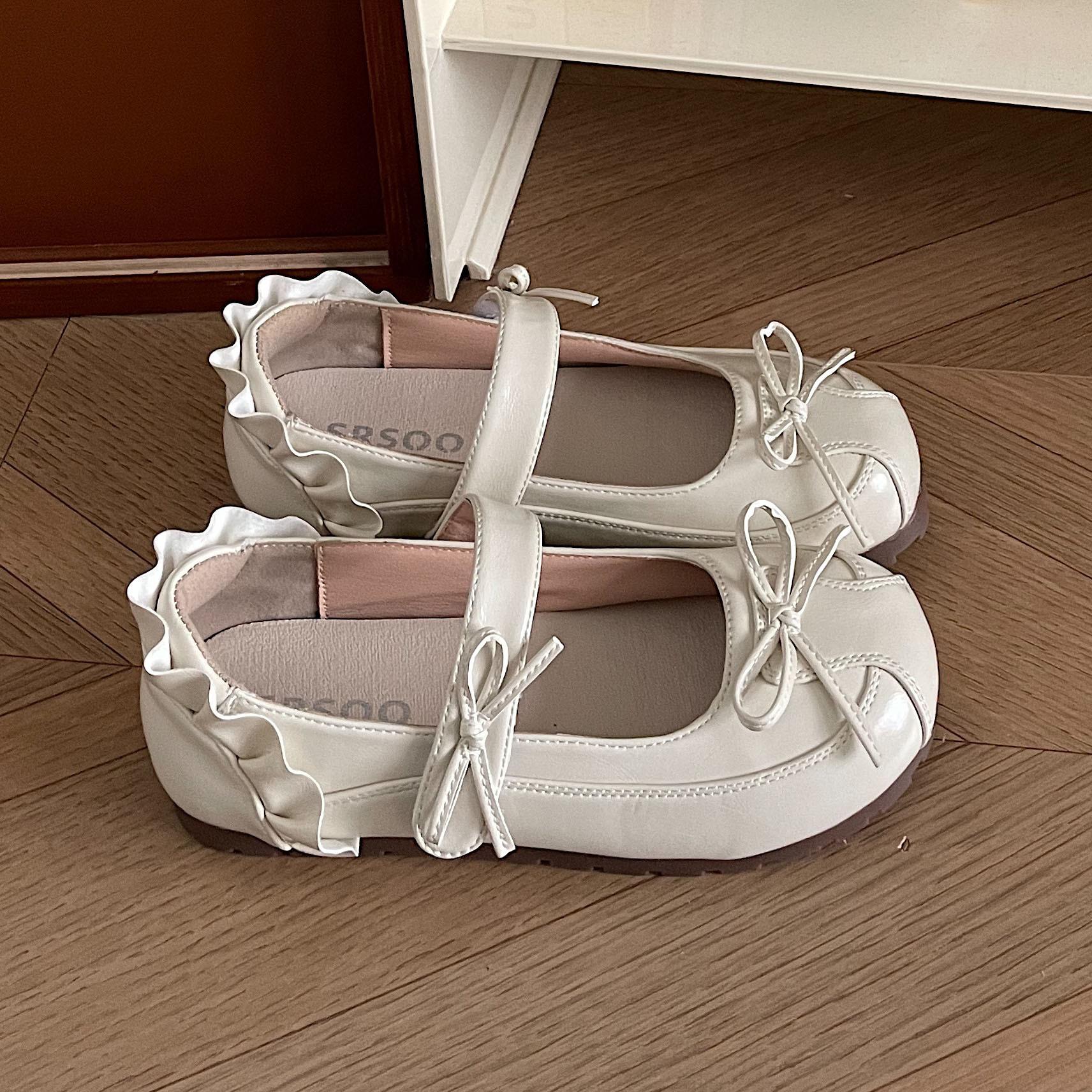 

Fashion Women s Flat Ballet Shoes 2025 Autumn New Fashion Vintage Bow Knot Mary Jane Shoes Lightweight Comfortable Non Slip Casual Shoes 35