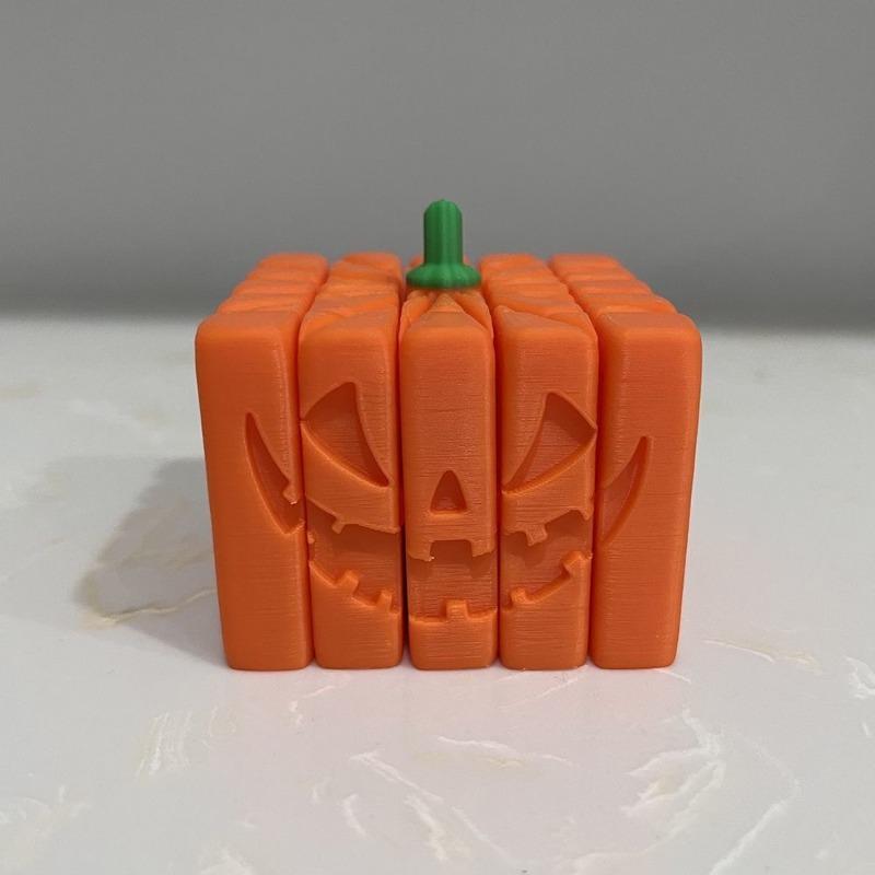 

Взрывная Хэллоуин маленькая фигурка тыква подвижные суставы 3D печать тыква полоска игрушка для снятия стресса креативная детская