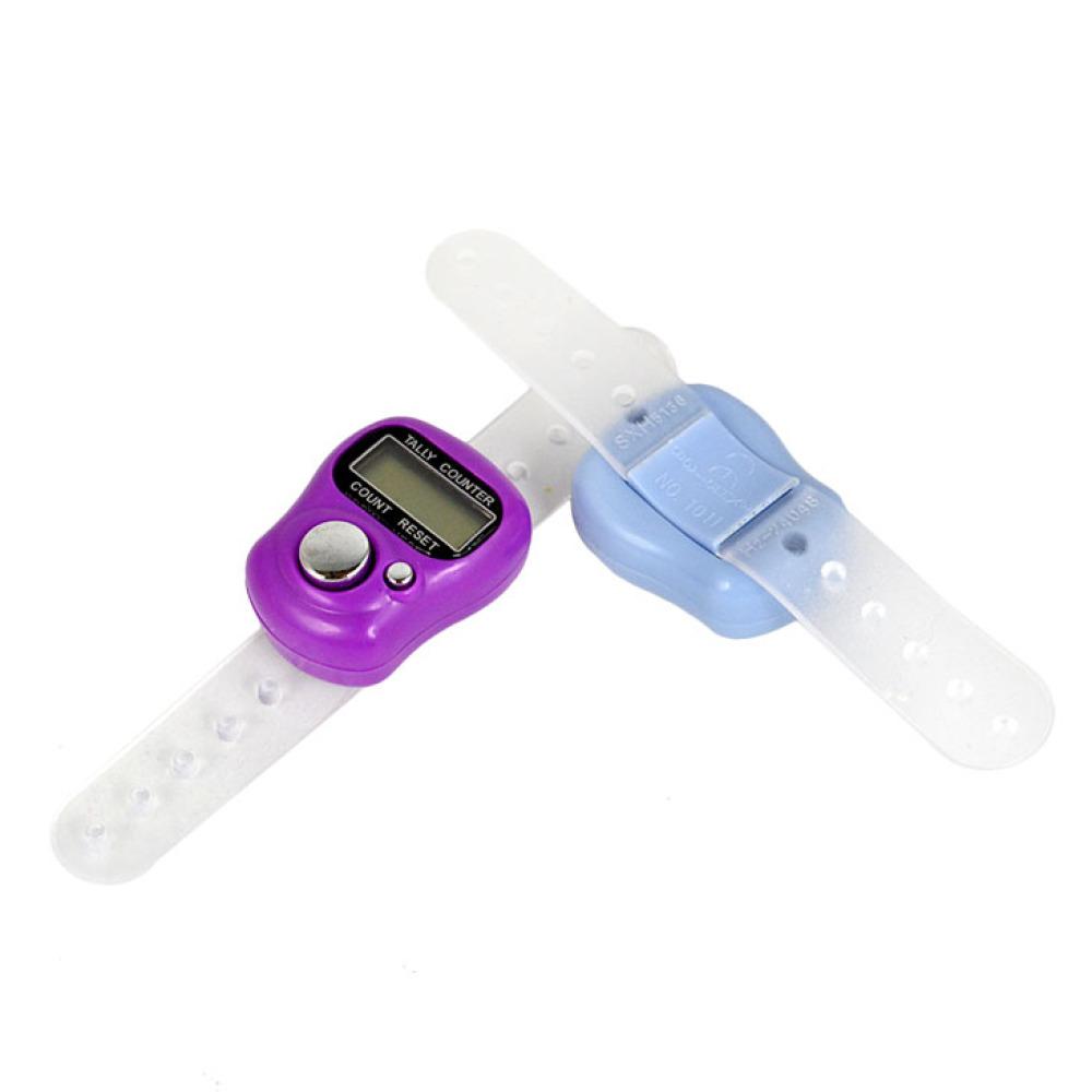 1Pcs Mini Digital Hand Ring Tally Counter LCD Screen Display Electronic Finger Counter W2F 1