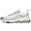Comfortable Cushioning Slip Resistant Abrasion Resistant Low Top Running Shoes Men's White Silver 112145502-3