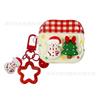 Plaid Three-dimensional Christmas Tree Snowman Suitable for Airpodspro 1st Generation 1st Generation 1st Generation Bluetooth Headset Case Protective