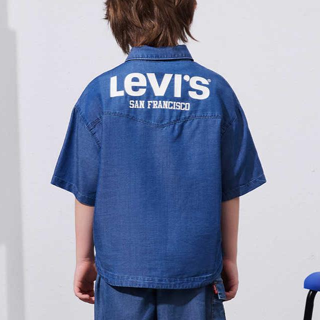 Levis pánska džínsová košeľa s krátkym rukávom a gombíkmi LV2422268GS-001