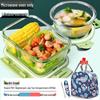 UOSO Microwave-Safe Glass Lunch Box