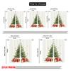 2pcs,2D Plane Printing Print Curtains Christmas Tree Gifts Festive (3) Durable Polyester (without Rod) Versatile All Ldeal for