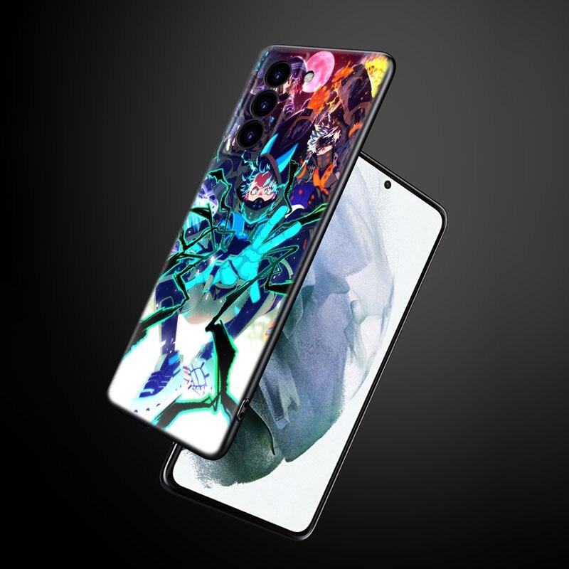 My Hero Academia Phone Case For Samsung Galaxy S22 Pro S21 S20 Ultra FE S10 Lite 5G S10E S9 S8 Plus Soft TPU Black Cover