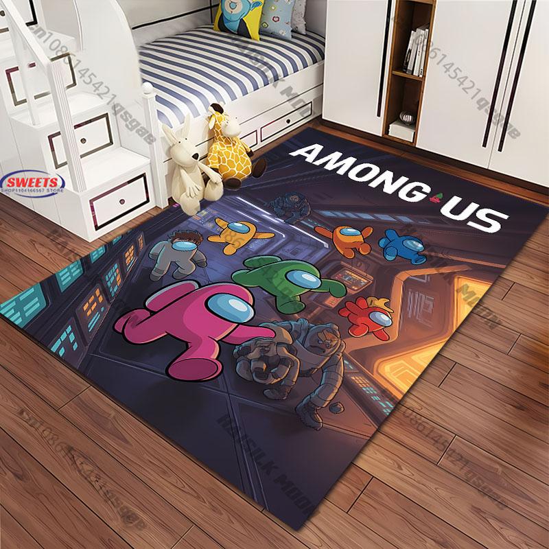 17 Styles A-Am0ng U-Us Printed Carpet Anti-slip Sound Insulation,LivingRoom Bedroom Entrance Door Mat Sofa Rug Next Day Shipping