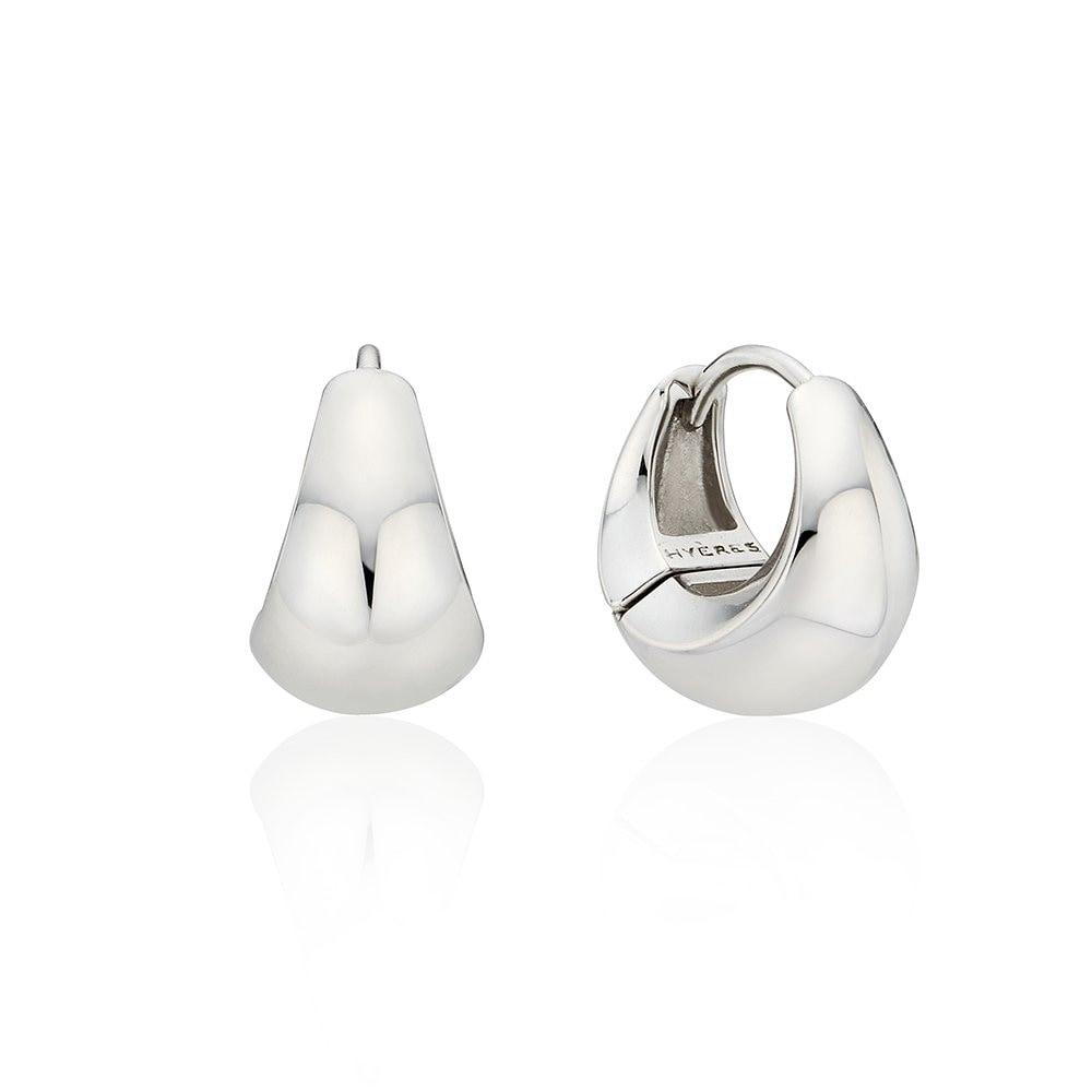 Champagne Moon Silver (W) Hobo Pull One-Touch Earrings Hl2E56223W9Xxx