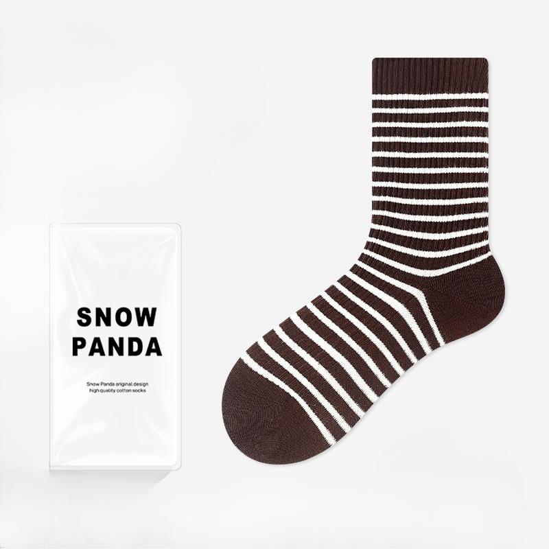 

Женские весенние новые полосатые хлопковые дышащие дезодоранты в тюбике с ворсом 1 pair кофейный