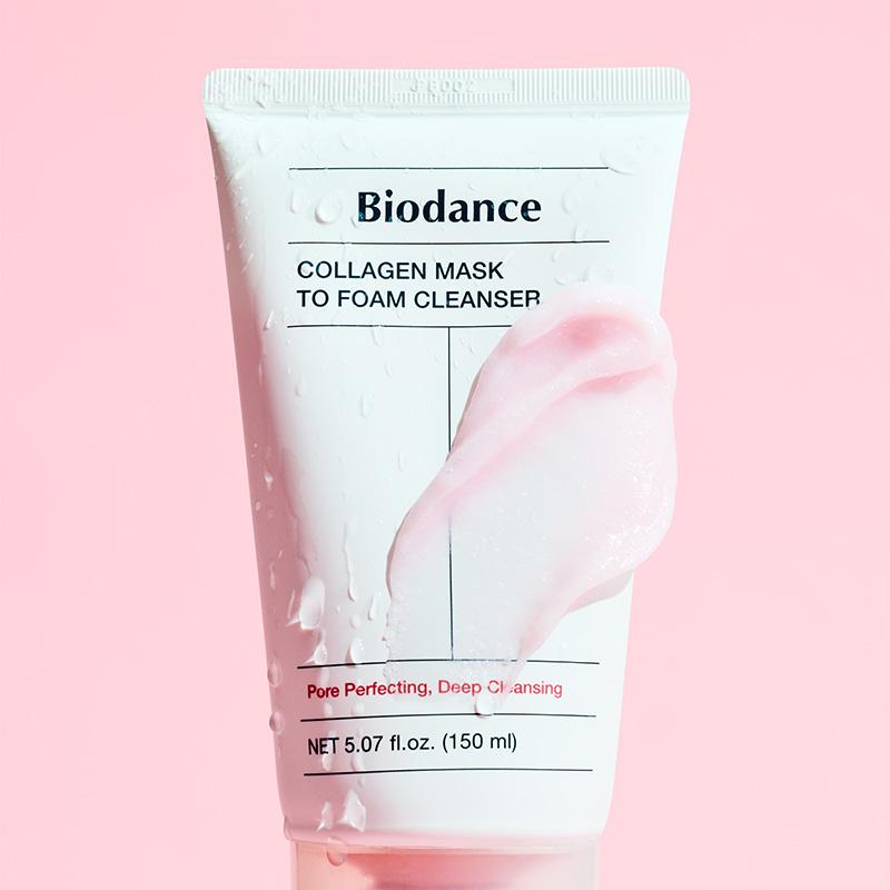 Biodance Collagen Pack to Foam Cleanser (150ml) – Dual-Action Cleanser for Hydrated & Firm Skin, Korean