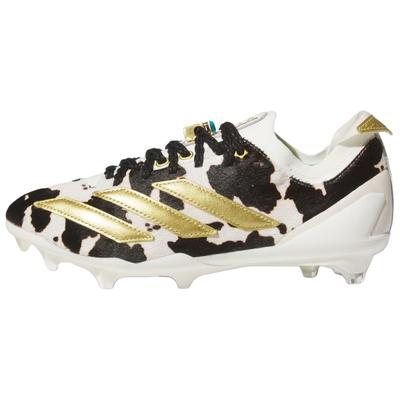 Adizero Electric+ II Rodeo Off White Matte Gold Core Black Unisex Cleats JS2583
