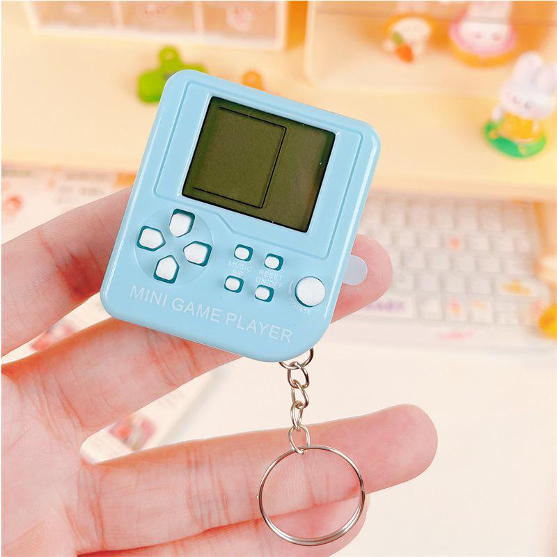 Mini Cartoon Whack-a-Mole Handheld Game Keychain - Fun Puzzle Toy for Students