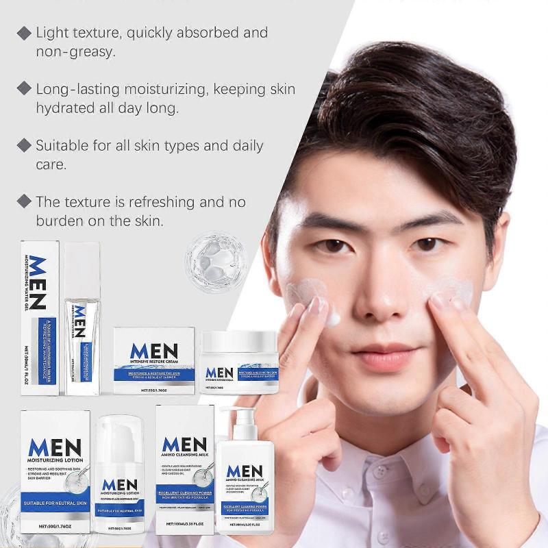 Men's Deeply Cleanser Cleansing Gentle Skin Care Calming Nourishing Face Moisturizing Facial Cleanser LA953