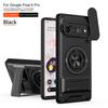 Slide Camera Cover Compatible for Google Pixel 6 Pro Case With Built-in Ring Stand and Folding Stand