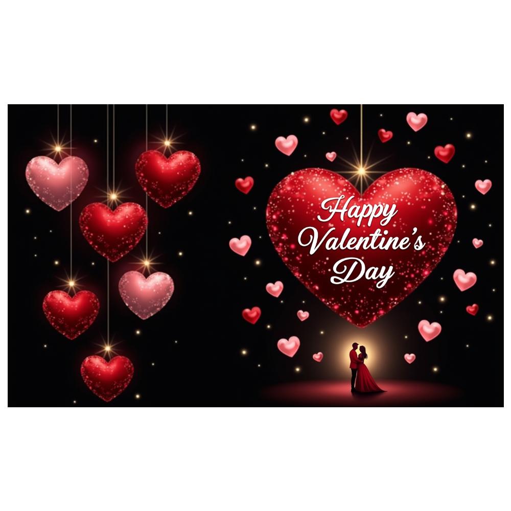 Hanging Event Decoration Love Background Backdrop Banner For Celebration Wedding Valentine's Day