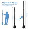 Dual Purpose 4-Piece Aluminum Paddle SUP Paddle Stand Up Paddle Board Paddles Kayak Paddle Oar